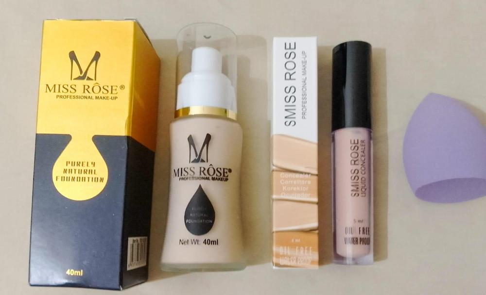 3 in 1 Makeup Set – Foundation, Concealer & Beauty Blender