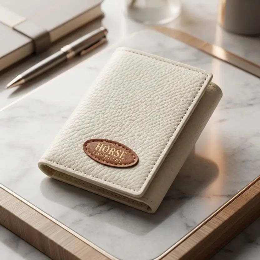 Premium Men's Trifold Wallet ā Stylish PU Leather Horse Design
