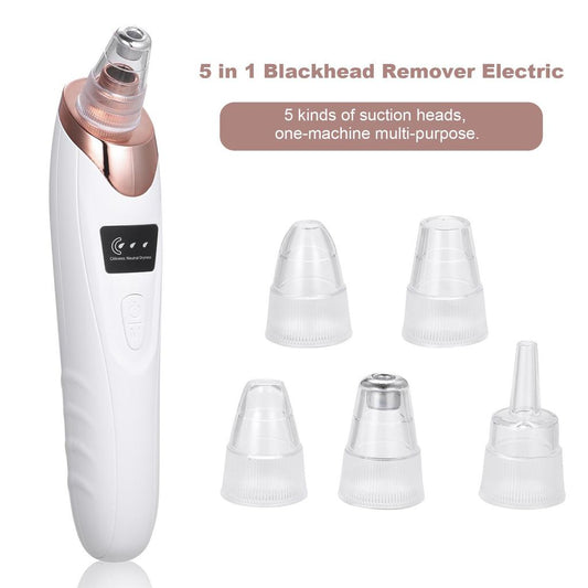 5-in-1 Electric Blackhead Remover – Rechargeable Deep Pore Vacuum Cleaner