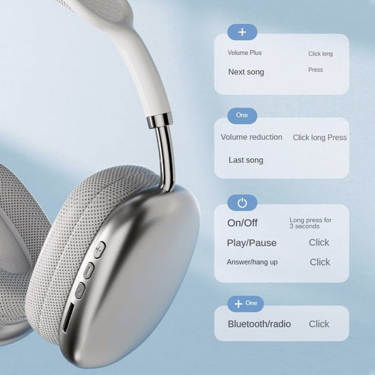 P9 Wireless Bluetooth Headphones – Bluetooth 5.3 & 400mAh Battery