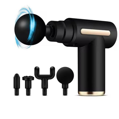 Deep Tissue Massage Gun – 6 Speed Levels & 4 Massage Heads