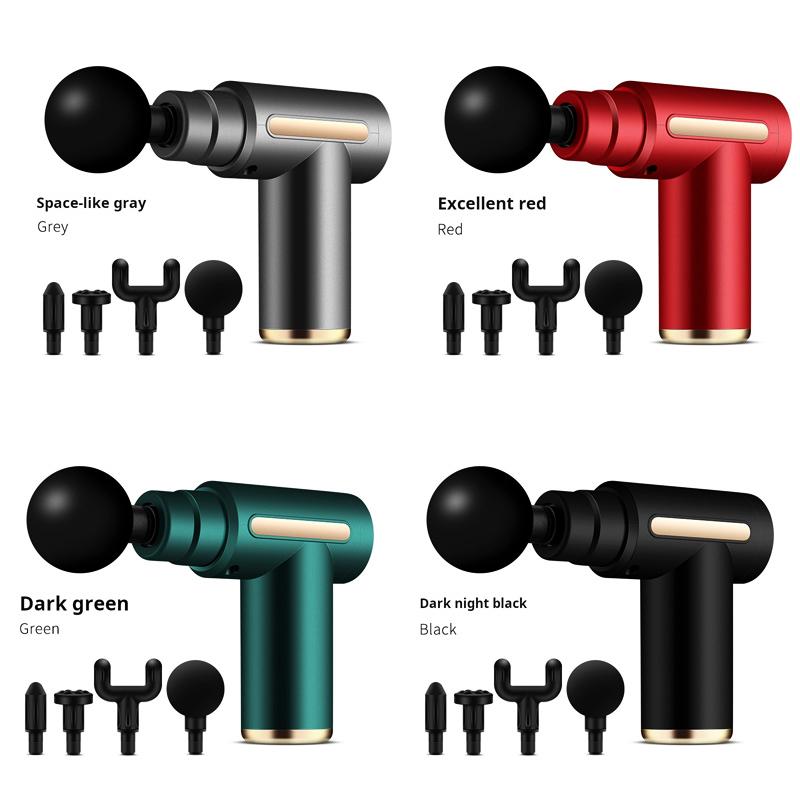 Deep Tissue Massage Gun – 6 Speed Levels & 4 Massage Heads
