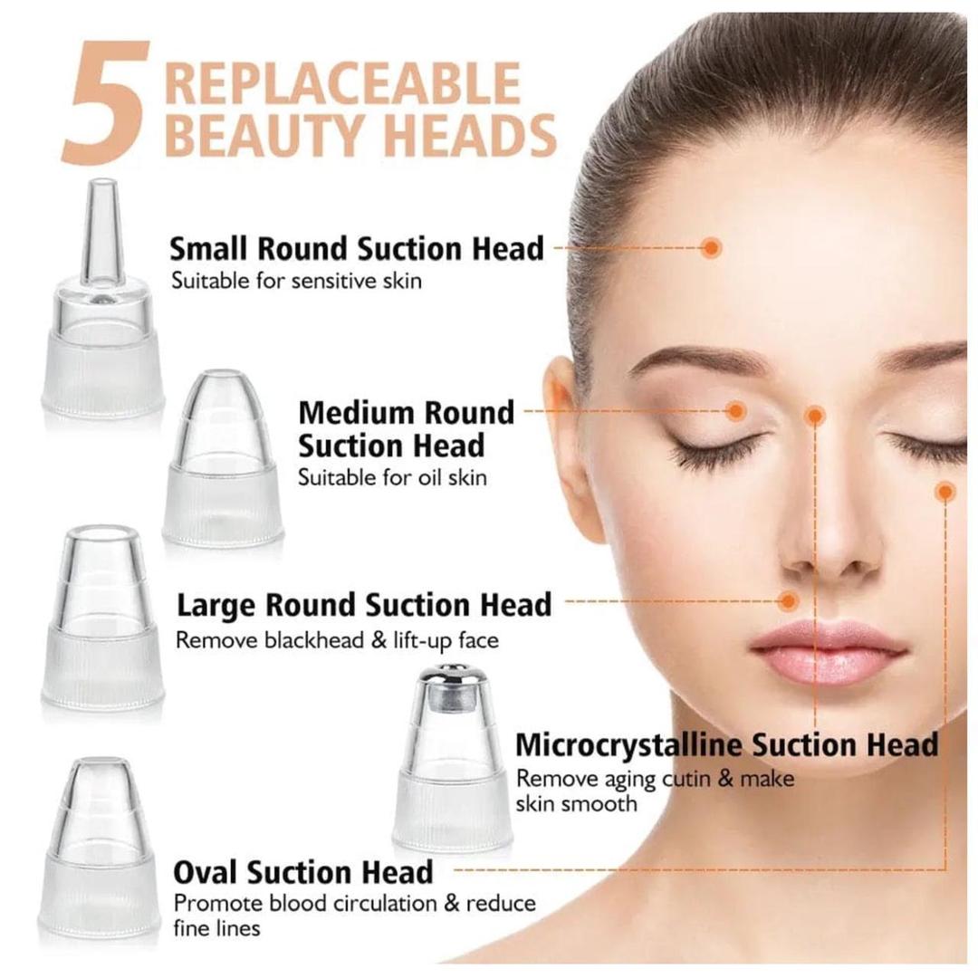 5-in-1 Electric Blackhead Remover – Rechargeable Deep Pore Vacuum Cleaner