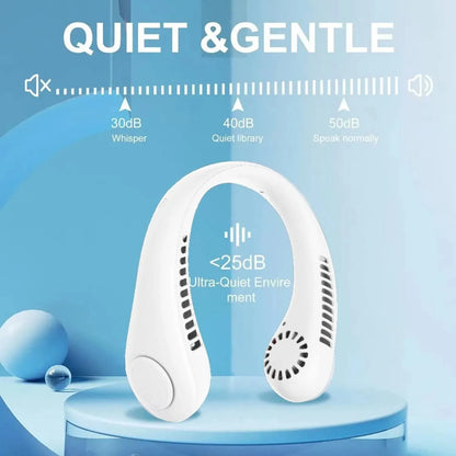 Portable Hanging Neck Fan – 3 Speed Hands-Free Summer Cooling Fan