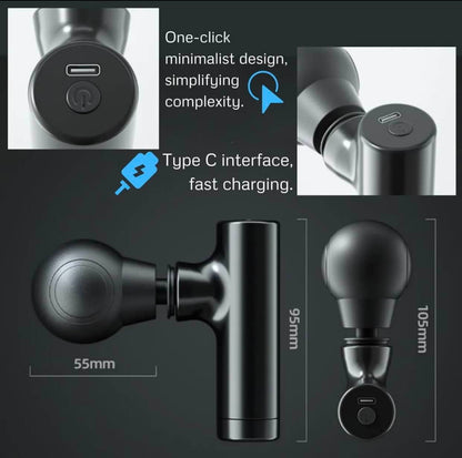 3-Speed Rechargeable Deep Tissue Massage Gun
