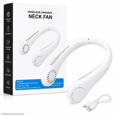 Portable Hanging Neck Fan – 3 Speed Hands-Free Summer Cooling Fan