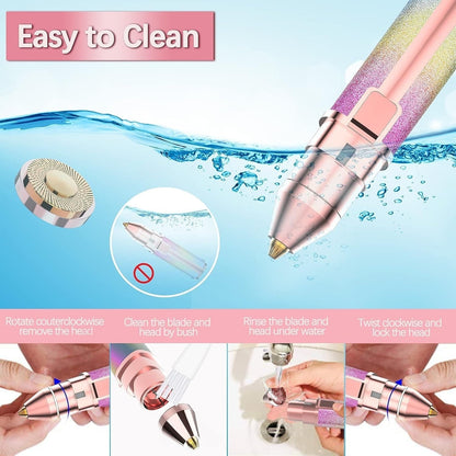 2-in-1 Rechargeable Facial Hair & Eyebrow Trimmer