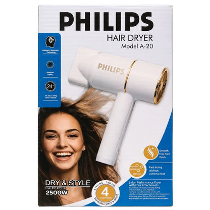 PHILIPS A-20 Hair Dryer – 2500W Salon Performance
