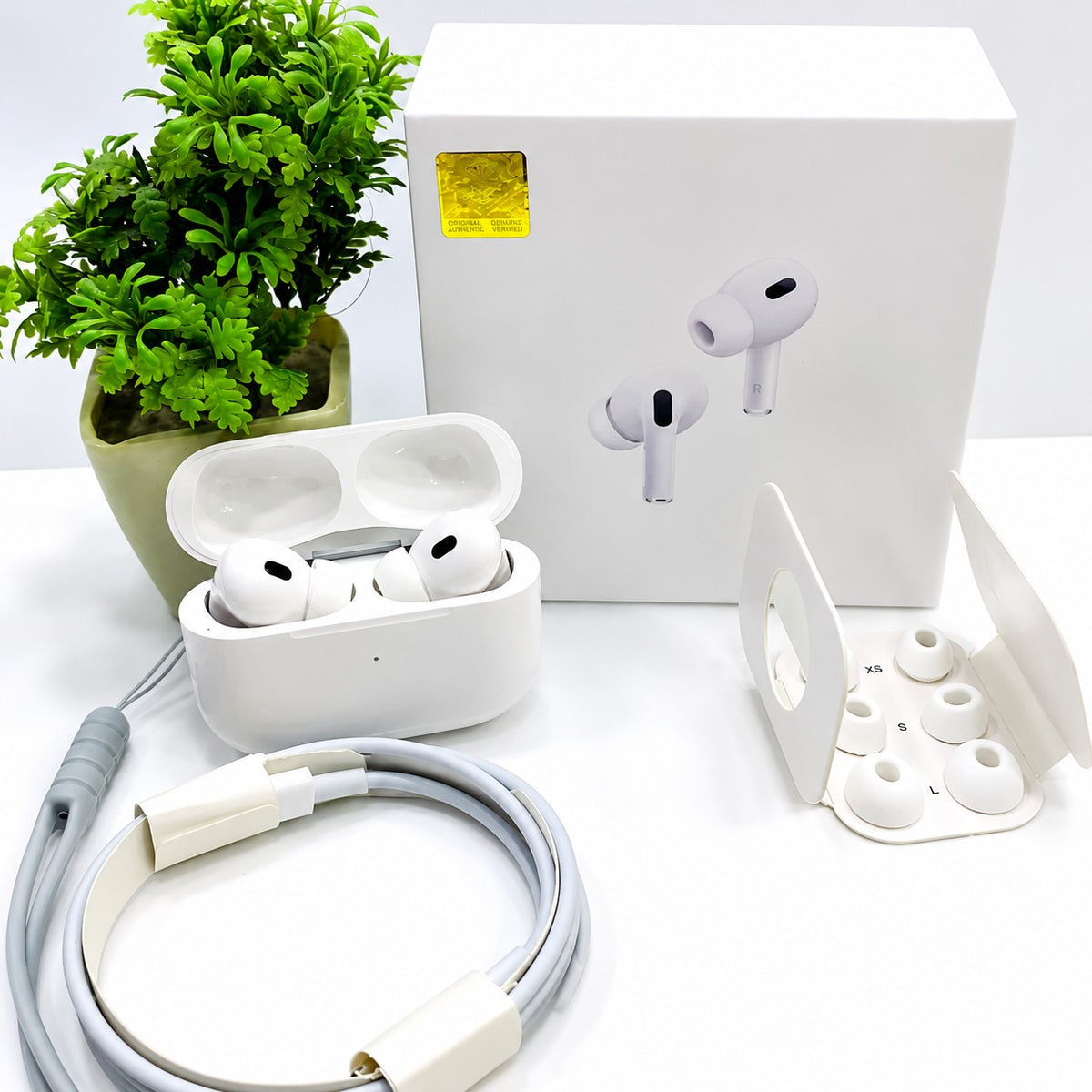 Pro 2 Wireless Earbuds – Original Box Pack with Complete Accessories